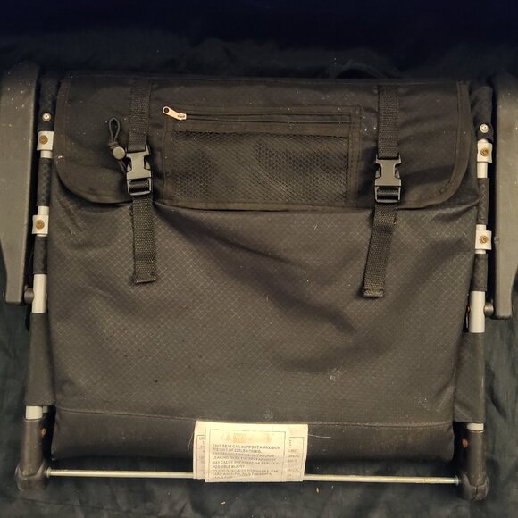 Hard Arm Stadium Seat Folding Chair w/ Pockets - Picture 3 of 4